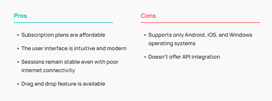 Pros and Cons of AnyViewer