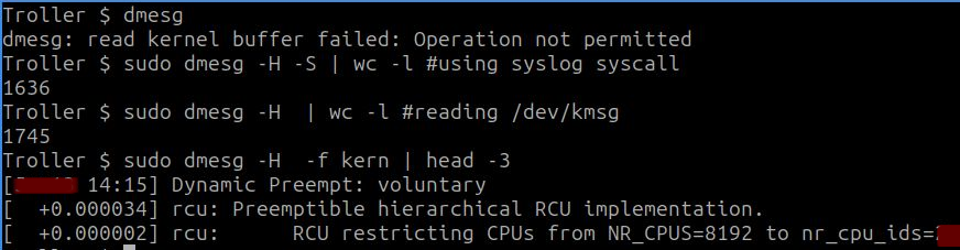 The Linux Process Journey — “dmesg” (Print/Control the Kernel Ring Buffer)