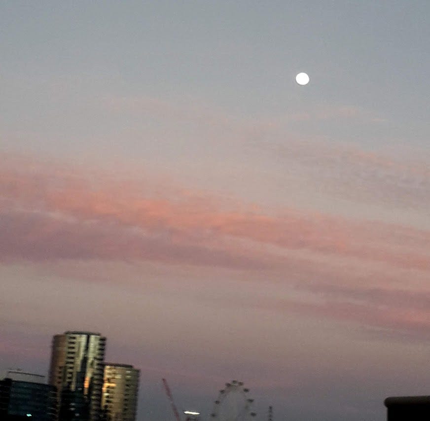 After sunset, CBD, Melbourne Australia