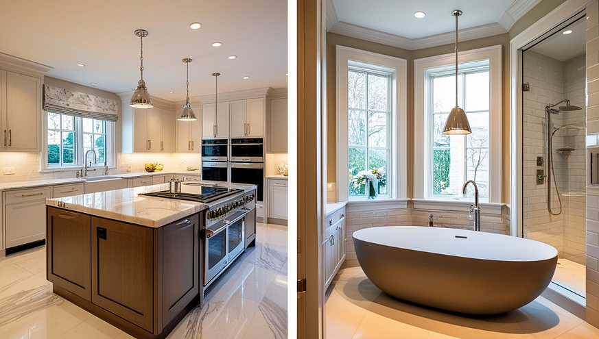 photos of top quality renovated kitchens and bathrooms