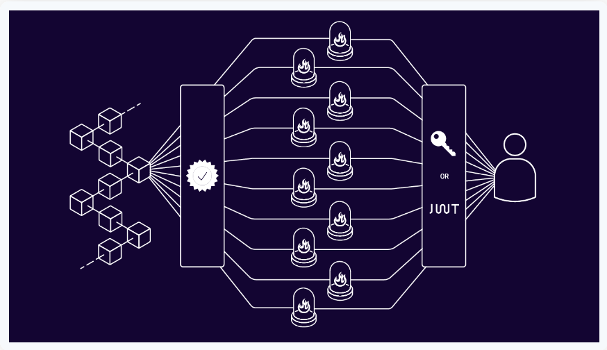 Infographic showing the Distributed Key Generation Process as Occurring on the Lit Protocol