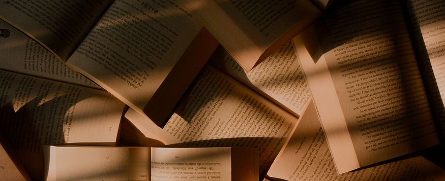 open books on a table