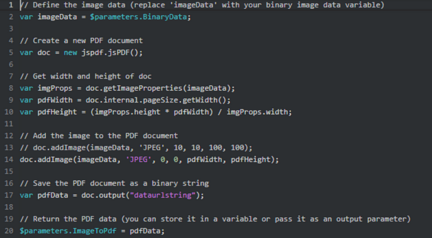 Example of how to use functions and logic defined by the external library