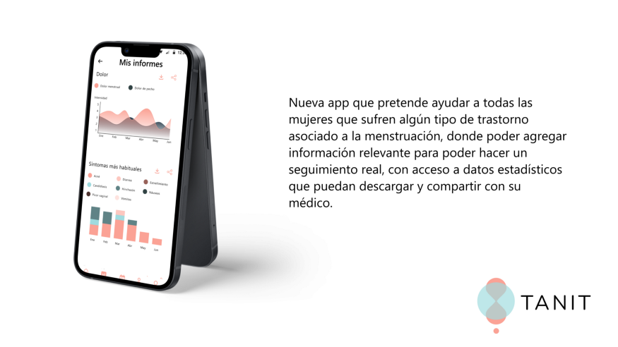 TANIT: an app to track symptoms associated to menstrual disorder that helps women to monitor their disease and share the information with the doctors.