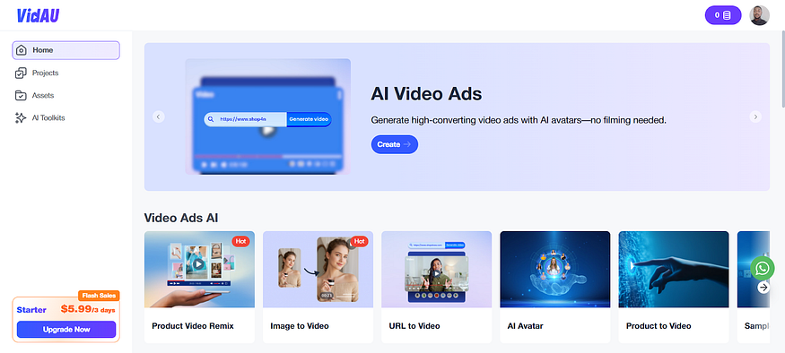 Create Compelling Ads To Sell Your Products With VidAU’s AI Video Ads Creator