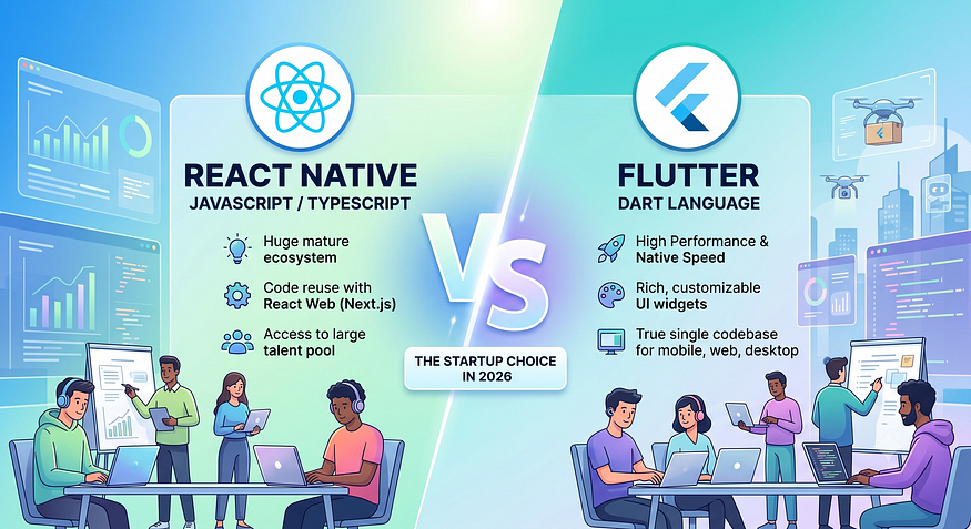 React Native vs Flutter in 2026: Which Should Startups Choose?
