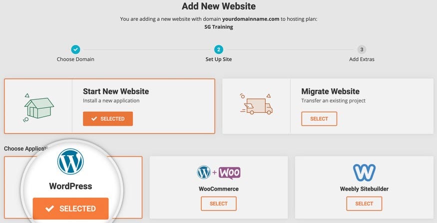 SiteGround Site Setup