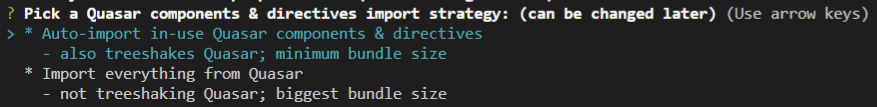 Stratégie d’import des composants