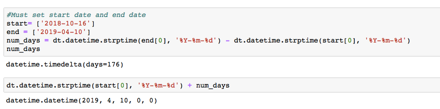Using strptime() to get datetimes from strings