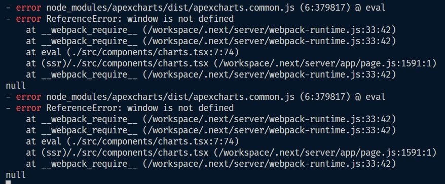 apexchart window is not defined error