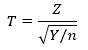 T random variable