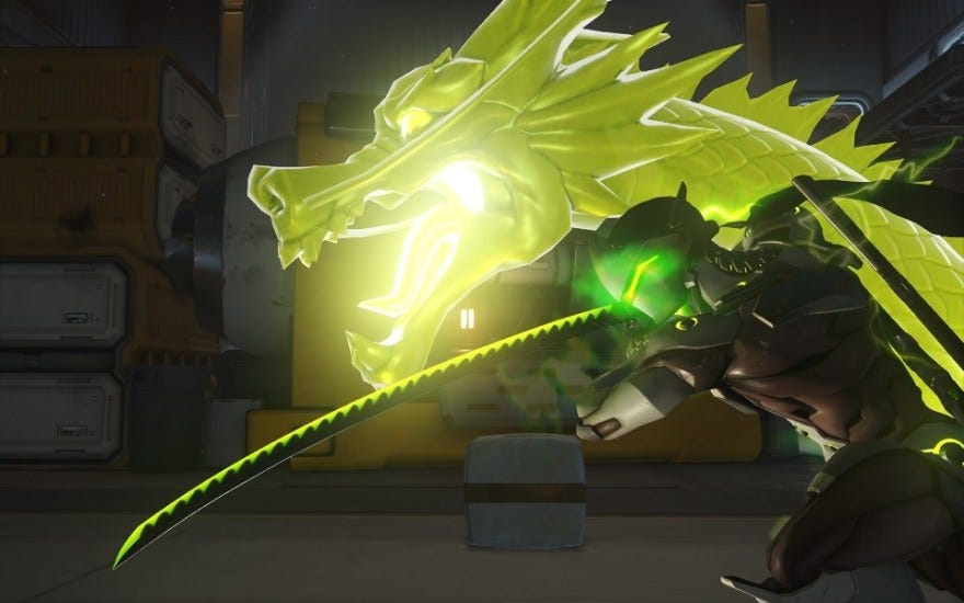 Genji activates his ultimate