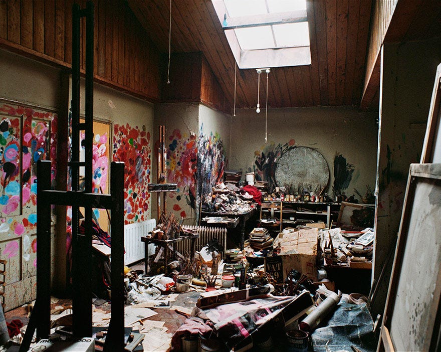 Francis Bacon’s painting studio