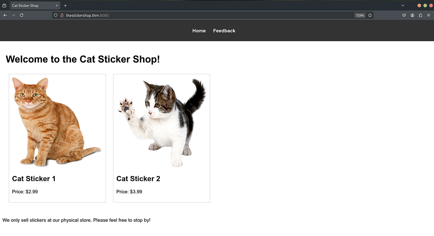 TryHackMe | The Sticker Shop | CTF Writeup | @sakibulalikhan