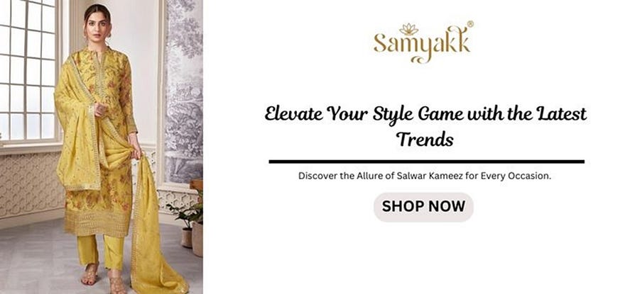 Shop Modern Salwar Kameez Styles Online at Samyakk