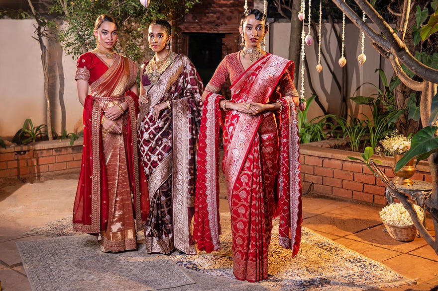 Discover Banarasi & Kanchipuram Sarees Online at Samyakk