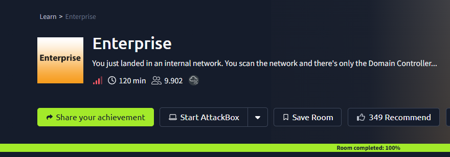 Enterprise (THM) Tryhackme Hard Challenge