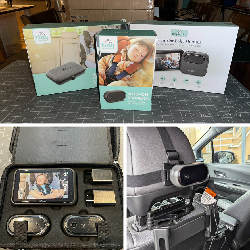 Tiny Traveler Baby Monitor Bundle for Home & Car — Grand Goldman