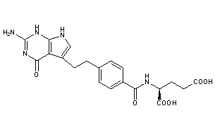 Pemetrexed 500 mg Formula Image