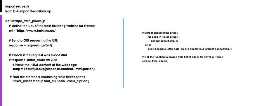 How to Scrape Train Ticket Price Data for Train Travel in France?