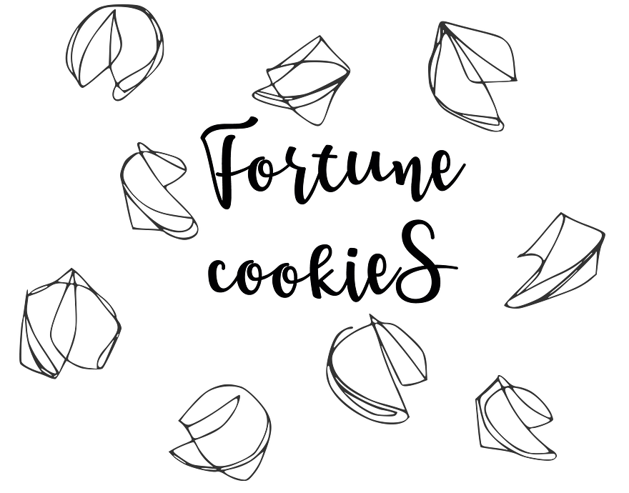 Fortune Cookies transparent PNG vector template