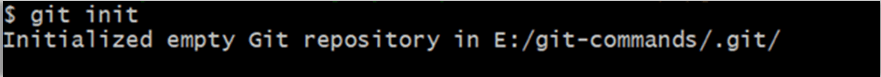 git init command