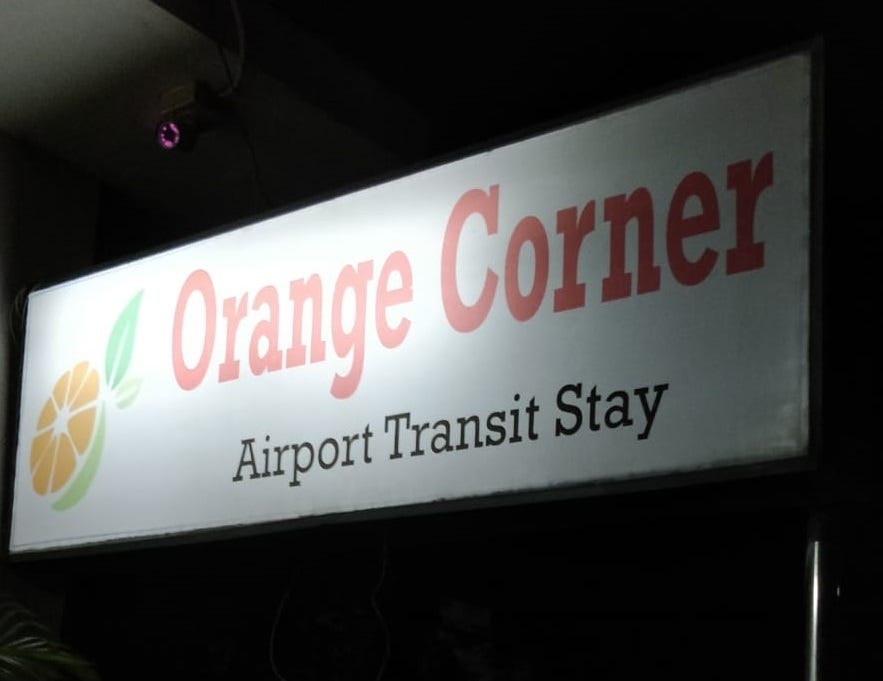 Orange Corner Airport Transit Hotel in Bengaluru.