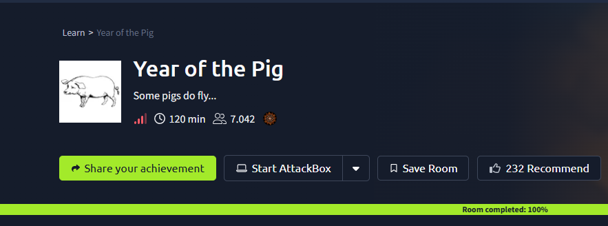 Year of the Pig (THM) Tryhackme Hard Challenge