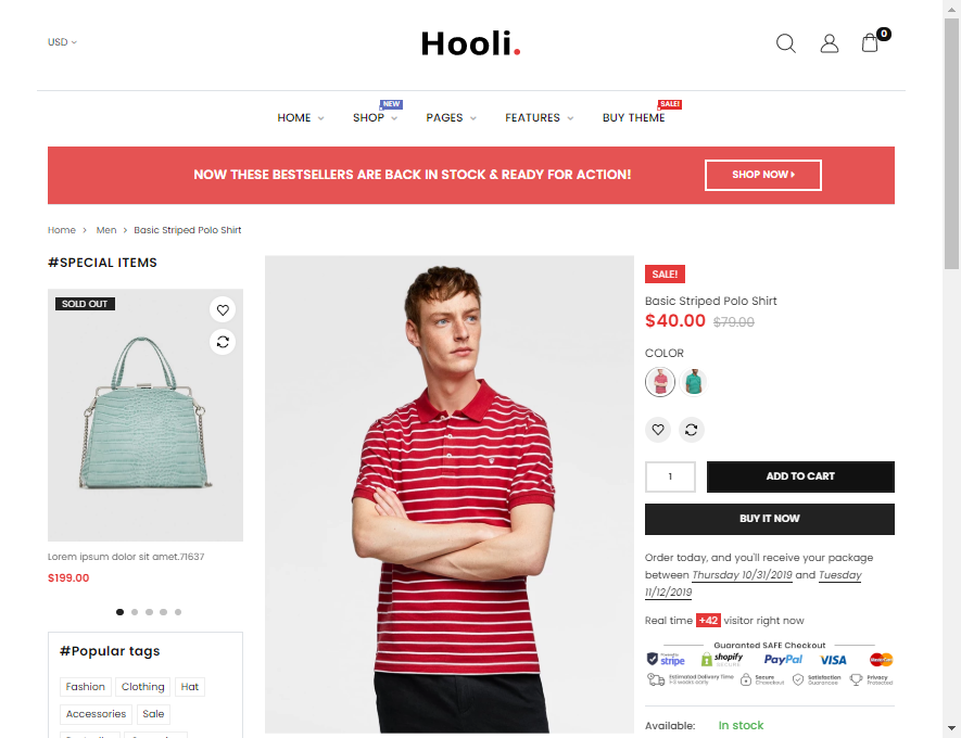 Hooli — product website templates