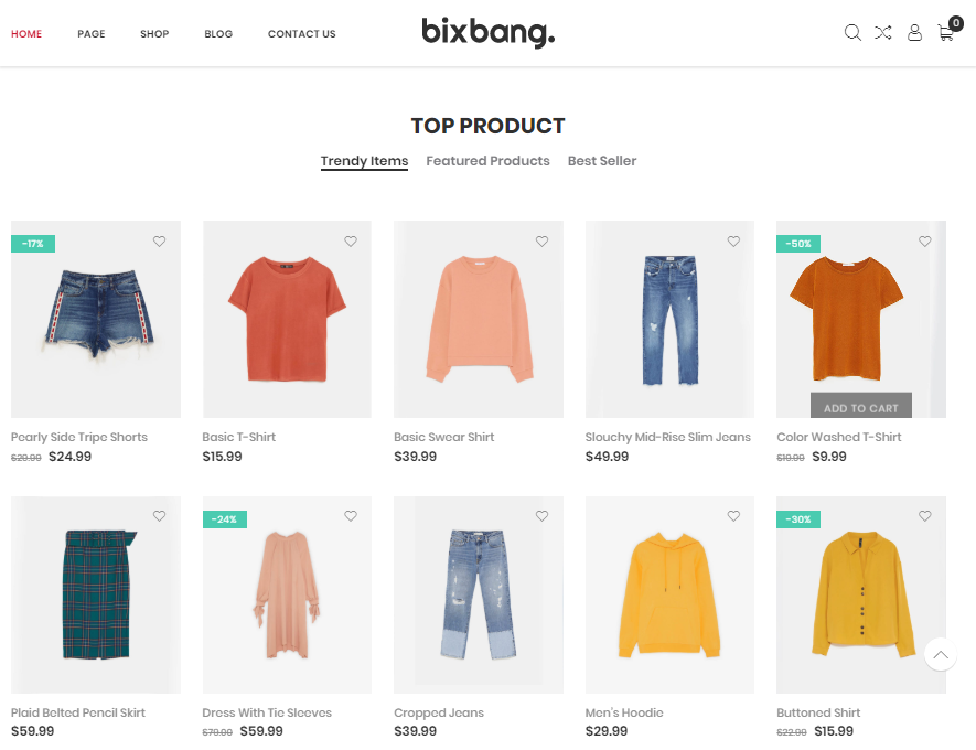 Bixbang — product website templates