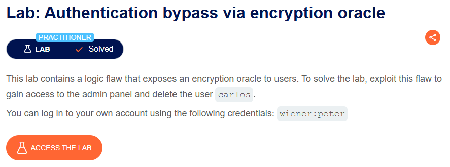 Lab: Authentication bypass via encryption oracle ( Business logic Vulnerabilities) #lab 11