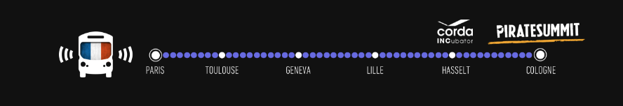 Route of StartupBus France 2016