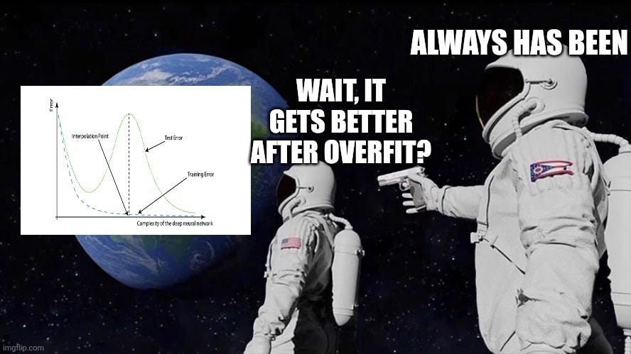You Cry about Overfitting. I call it the Warm-Up
