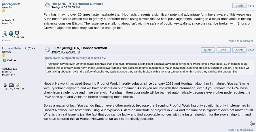 Securing Proof of Work Intergrity?!?