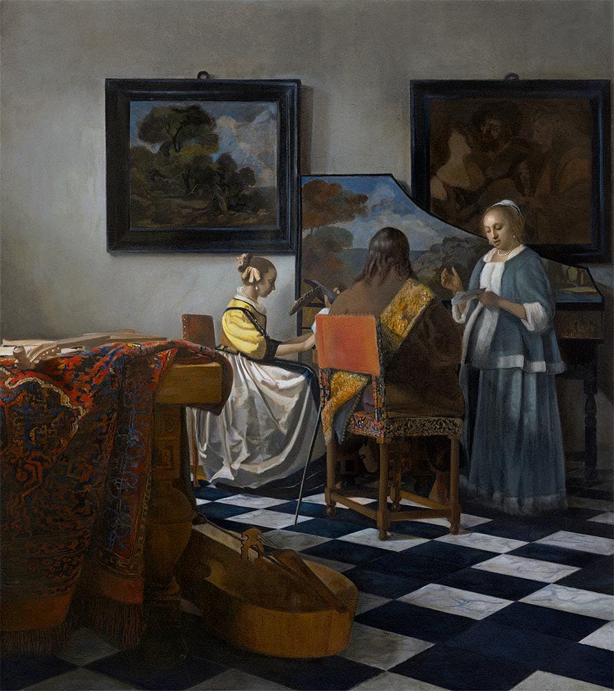 The Concert, c.1665/66 by Johannes Vermeer | Isabella Stewart Gardner Museum