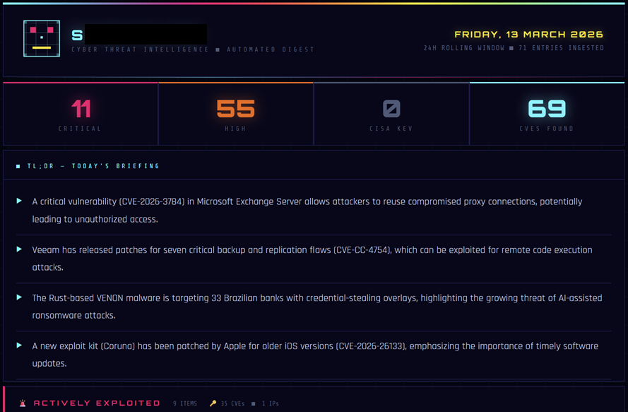 Building a Low-Cost Self-Hosted Cyber Intelligence Platform