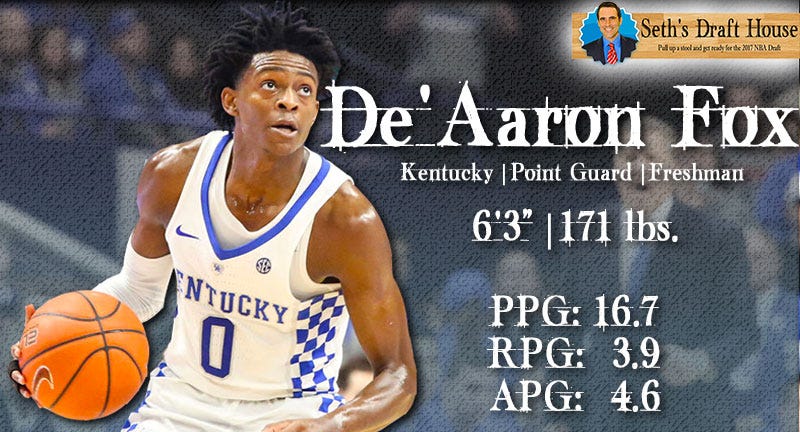 2017 NBA Draft  Sacramento Kings take De'Aaron Fox with fifth pick