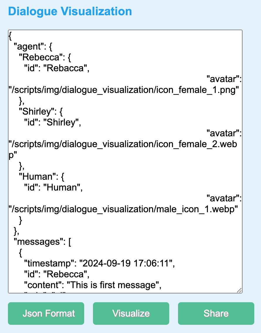 Dialogue Visualization Tool