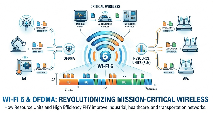 OFDMA in IoT and Mission-Critical Wireless: Why Wi-Fi 6 Changes Everything