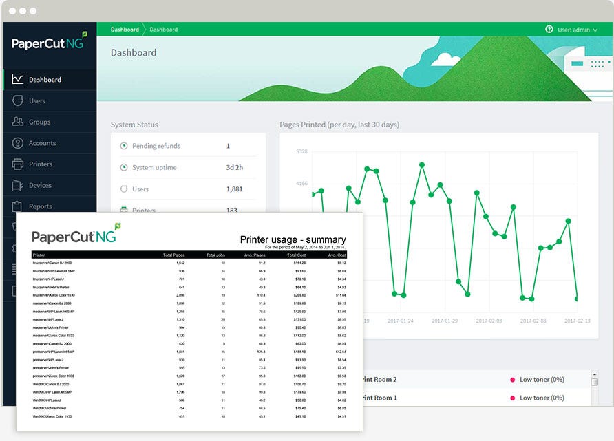 Papercut NG — Print Management Application