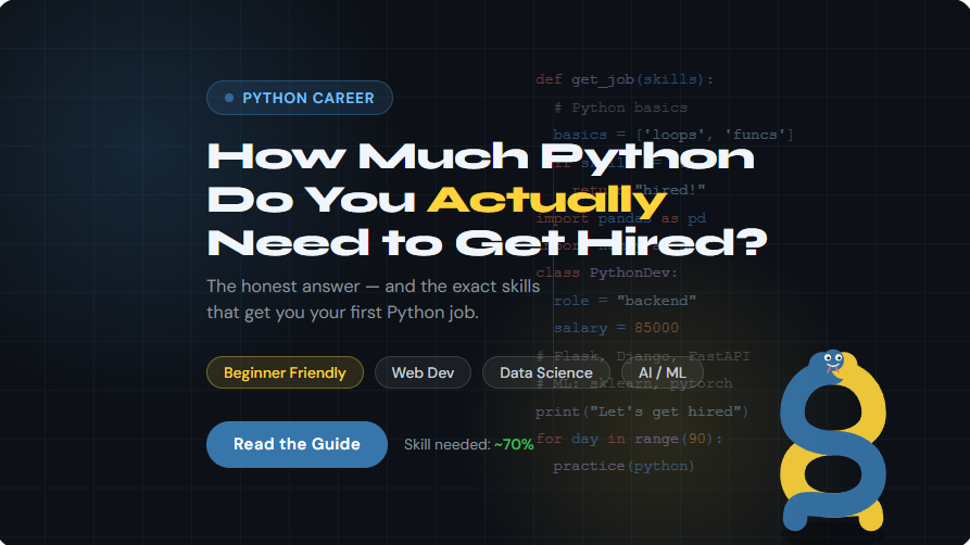 How Much Python Do You Really Need to Land a Job?