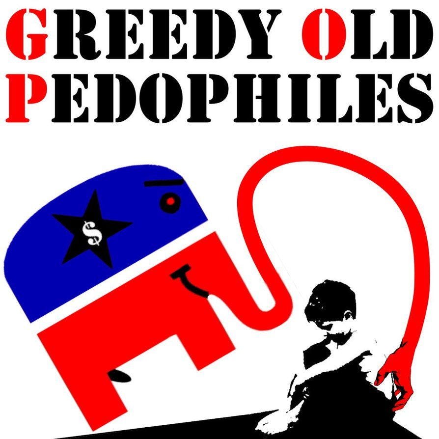 Image result for picture greedy republicans