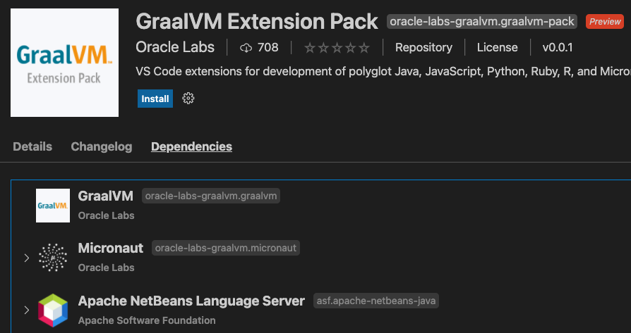 GraalVM Extension Pack