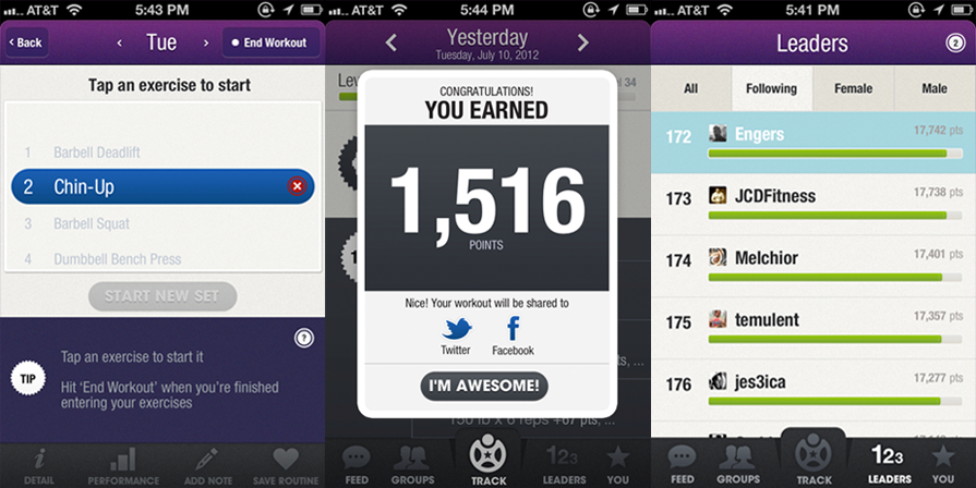fitness app gamification