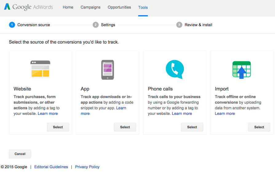 Adwords Conversion Tracking