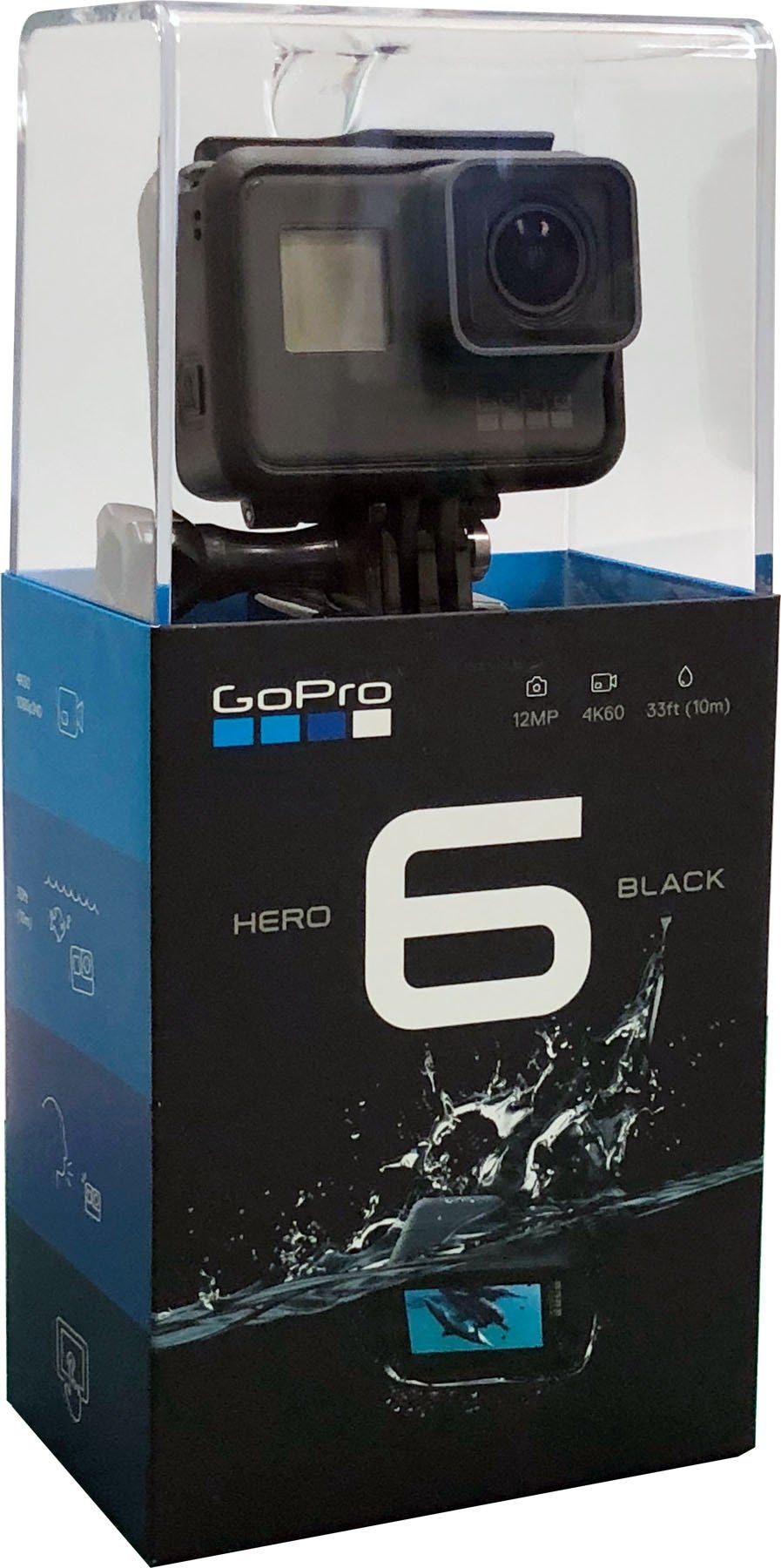 GoPro HERO6 Digital Camcorder - 2 - Touchscreen LCD - CMOS - 4K - Black