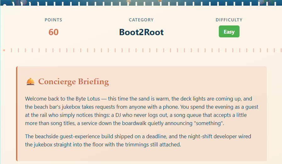 Hacker Holidays Day 5: Beach Bar — CTF Walkthrough