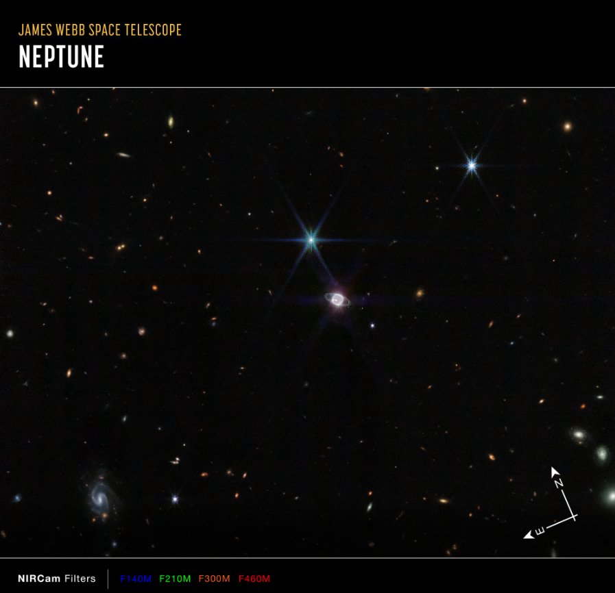 JWST Shows Neptune in New Detail After 3 Decades