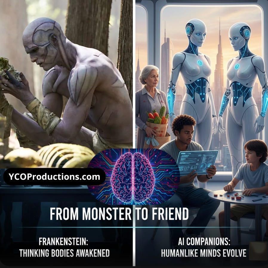 From Frankenstein to AI Companions: The Rise of Thinking Bodies