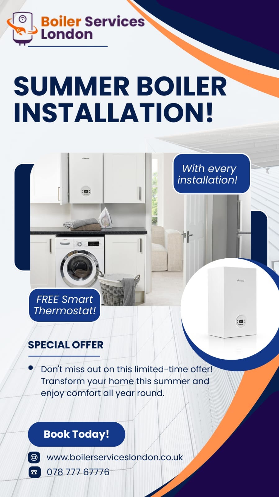 Install Worcester Bosch This Summer for Only £1899